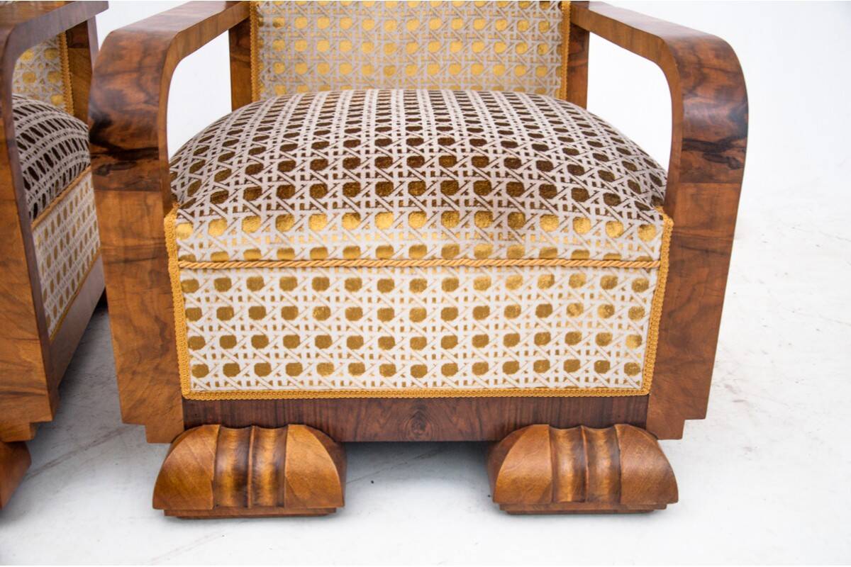 Art Deco armchairs, France, 1930s.