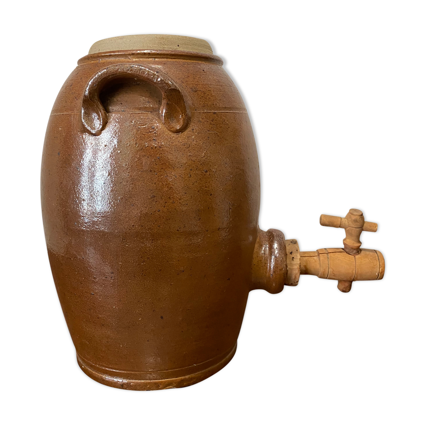 Ancient jace in brown sandstone