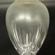 Louis XV style pointed ceiling light/suspension - bronze & glass