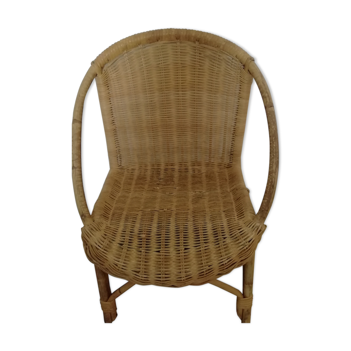 Former children's chair rattan 1960