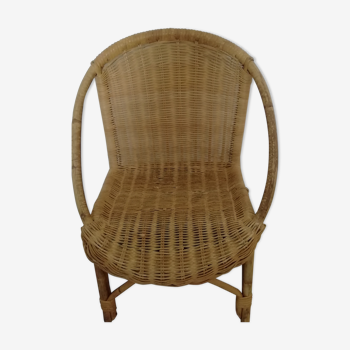 Former children's chair rattan 1960