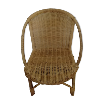 Former children's chair rattan 1960