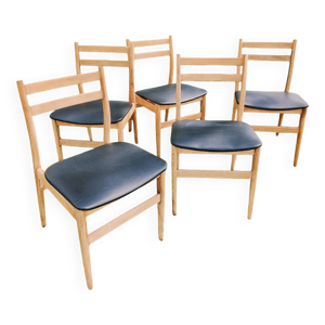 Lot de 5 chaises scandinaves