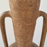 Vintage terracotta amphora vase 1960