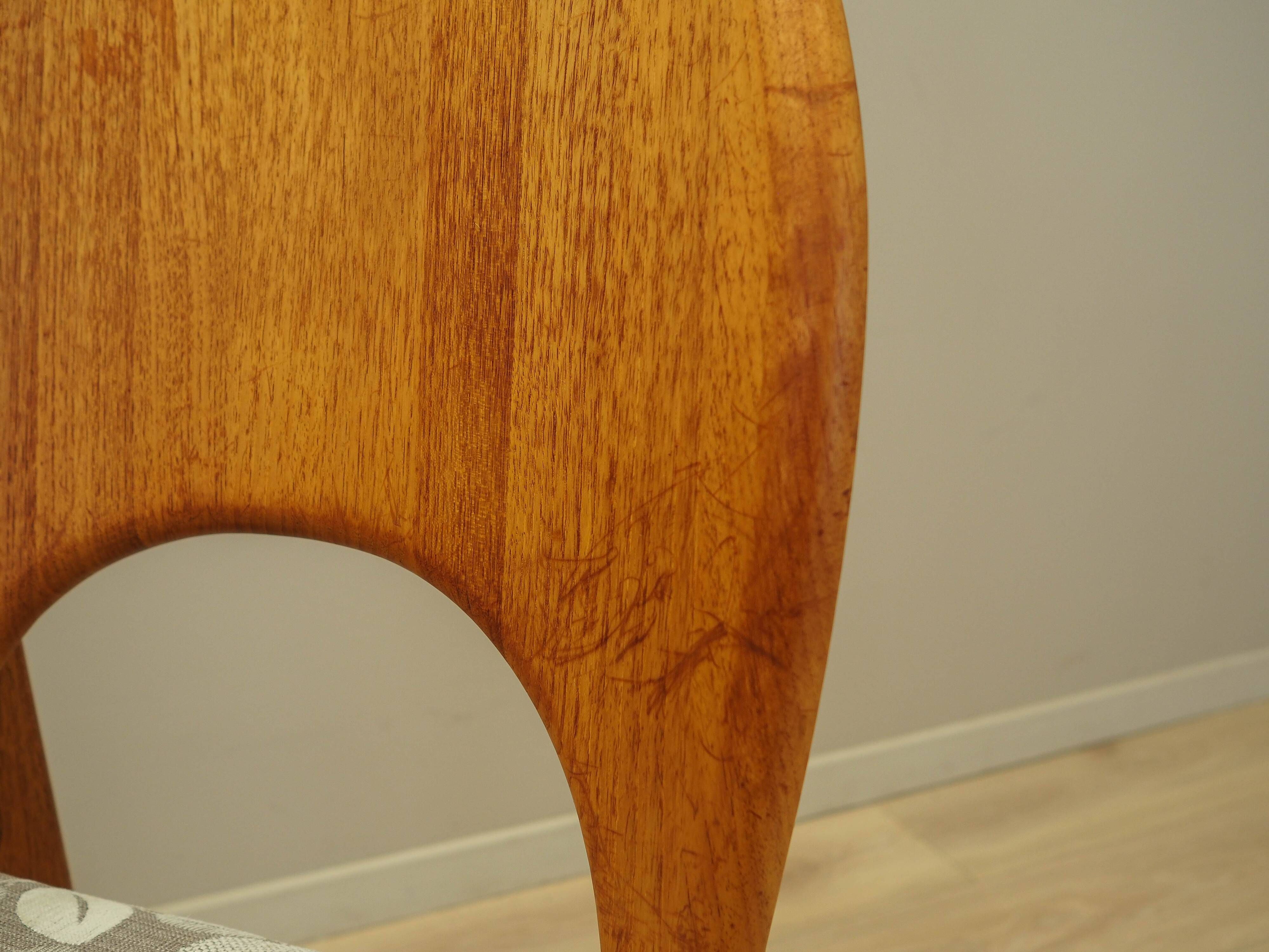 Set of four teak chairs, Danish design, 1960s, Niels Koefoed, Glostrup