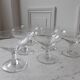 Lot de 6 coupes à champagne en cristal gravé années 40