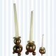 Brass candlesticks Gusum Sweden 1980 x3