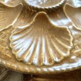 Assiettes à huîtres en grès
