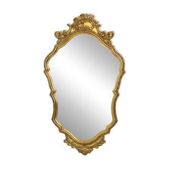 Classic Gold Leaf Mirror Crested Mirror Baroque Deknudt