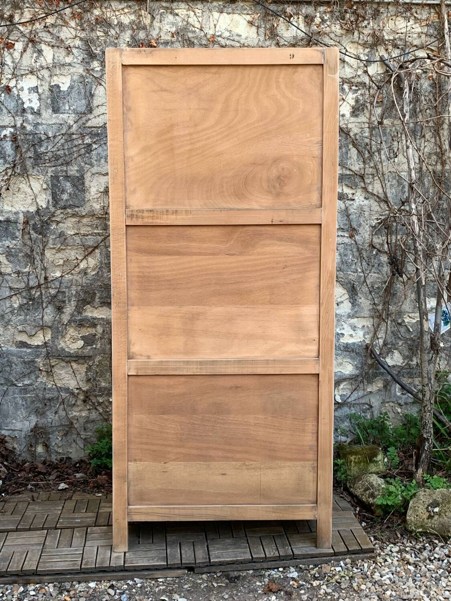 Armoire parisienne vintage bleu vert grisé