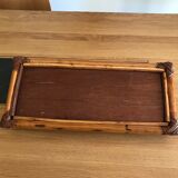 Vintage rattan shelf