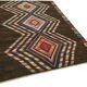 Hand-Knotted Tribal Unique 173 cm x 238 cm Brown Wool Carpet