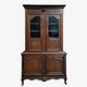 Buffet with 2 bodies in carved oak, Louis XV style, 19th century.
