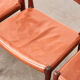 Set de 4 chaises N.O. Moller  modèle 79 en palissandre et cuir pour J.L. Mollers Danemark 1966