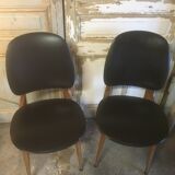Paire de chaises Pegase par Baumann 1960