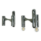 Chrome wall lamps by Sciolari - 2 available