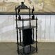 Napoleon III music cabinet, late 19th century, in blackened wood