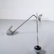 IMPORTANT ADJUSTABLE SUSPENSION 1970s CHROME STEEL PERSPEX ITALY WIRE