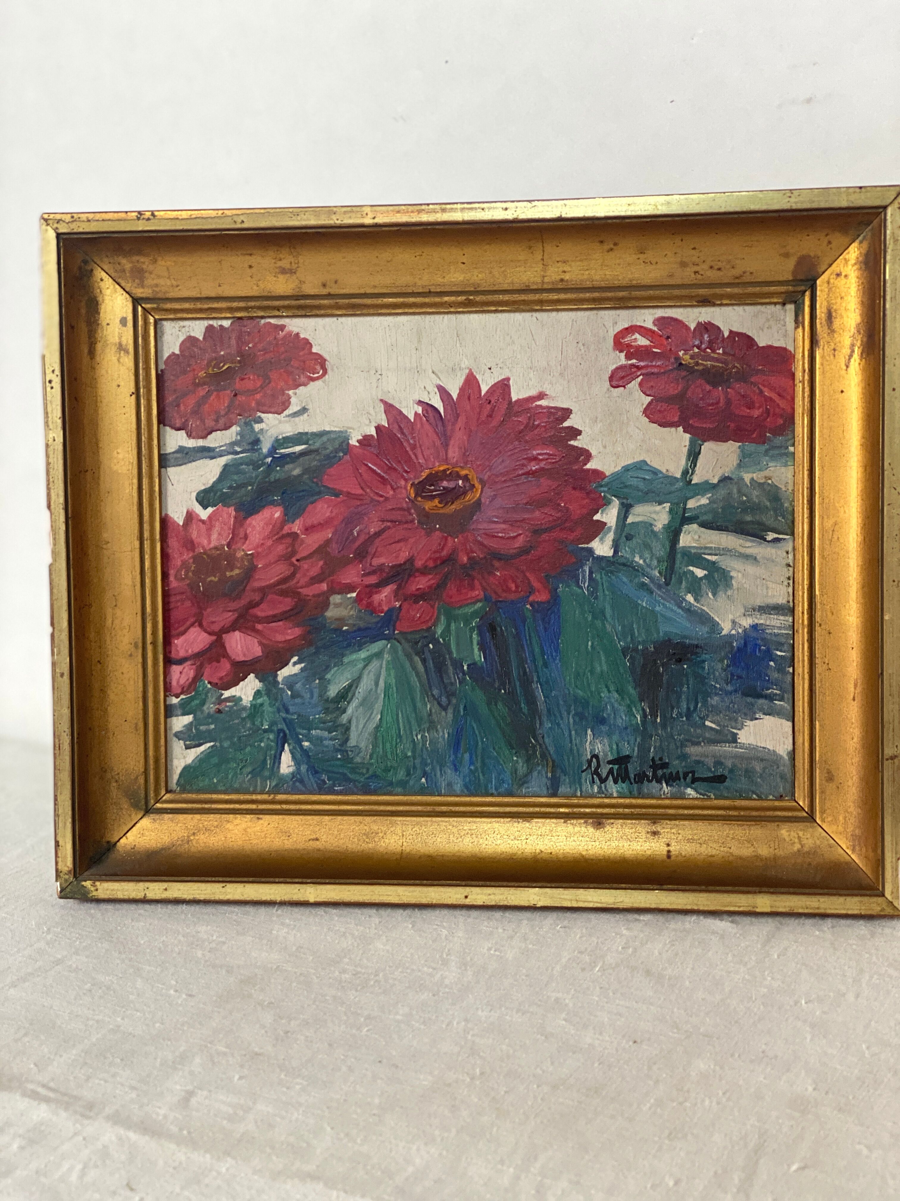Oil painting mid-twentieth