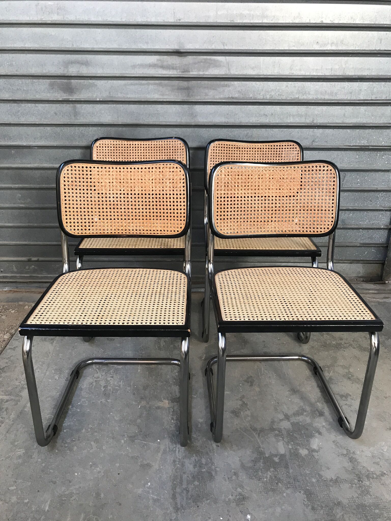 4 chairs  Marcel Breuer