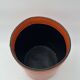 Orange Leather Waste Paper Basket in the Style of a Saddler, in the Taste of Hermès, Ann
