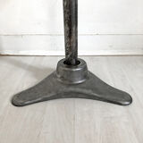 Vintage dentist's stool in aluminum from the 50s