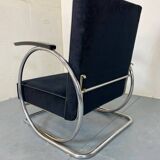 Bauhaus Art Deco Streamline Tubular Steel Lounge Chair by Jan Schröfer for Ahrend De Cirkel, 1920s