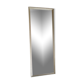Rectangular mirror in vintage gilded wood, 78x30 cm