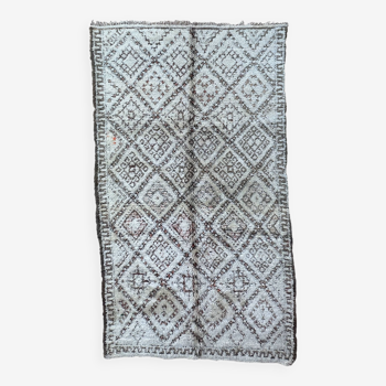 White Marmoucha Moroccan rug - 188 x 336 cm