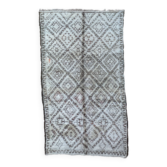 White Marmoucha Moroccan rug - 188 x 336 cm