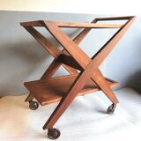 Solid oak serving table 1950s