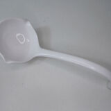 White ceramic ladle