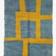 Tapis bleu et jaune Moderne - 247 x 197 cm