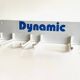 Vintage white metal wall trade coat rack