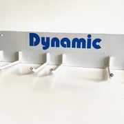 Portemanteau de métier mural en metal blanc vintage