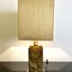 Table Lamp by Giuseppe Calonaci, Plexiglas & Brass, Italy, 1971, Signed