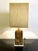 Table Lamp by Giuseppe Calonaci, Plexiglas & Brass, Italy, 1971, Signed