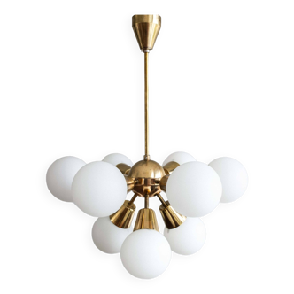 Lustre Spoutnik Tchécoslovaque par Jaroslav Bejvl Sr. pour Kamenický Šenov, 1970s