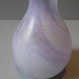 Purple glass paste vase