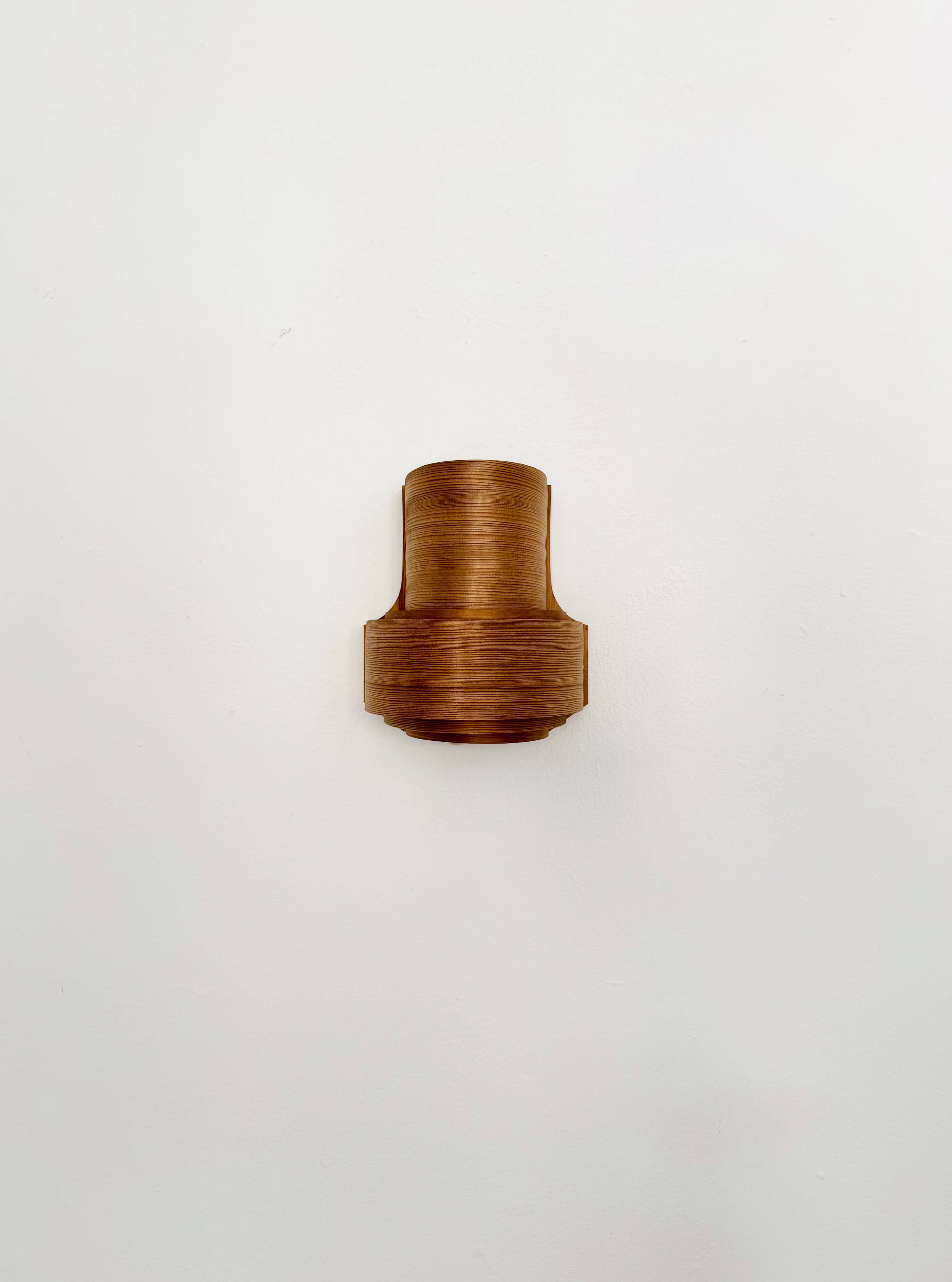 Ensemble de 2 lampes murales en bois par Hans Agne Jakobsson