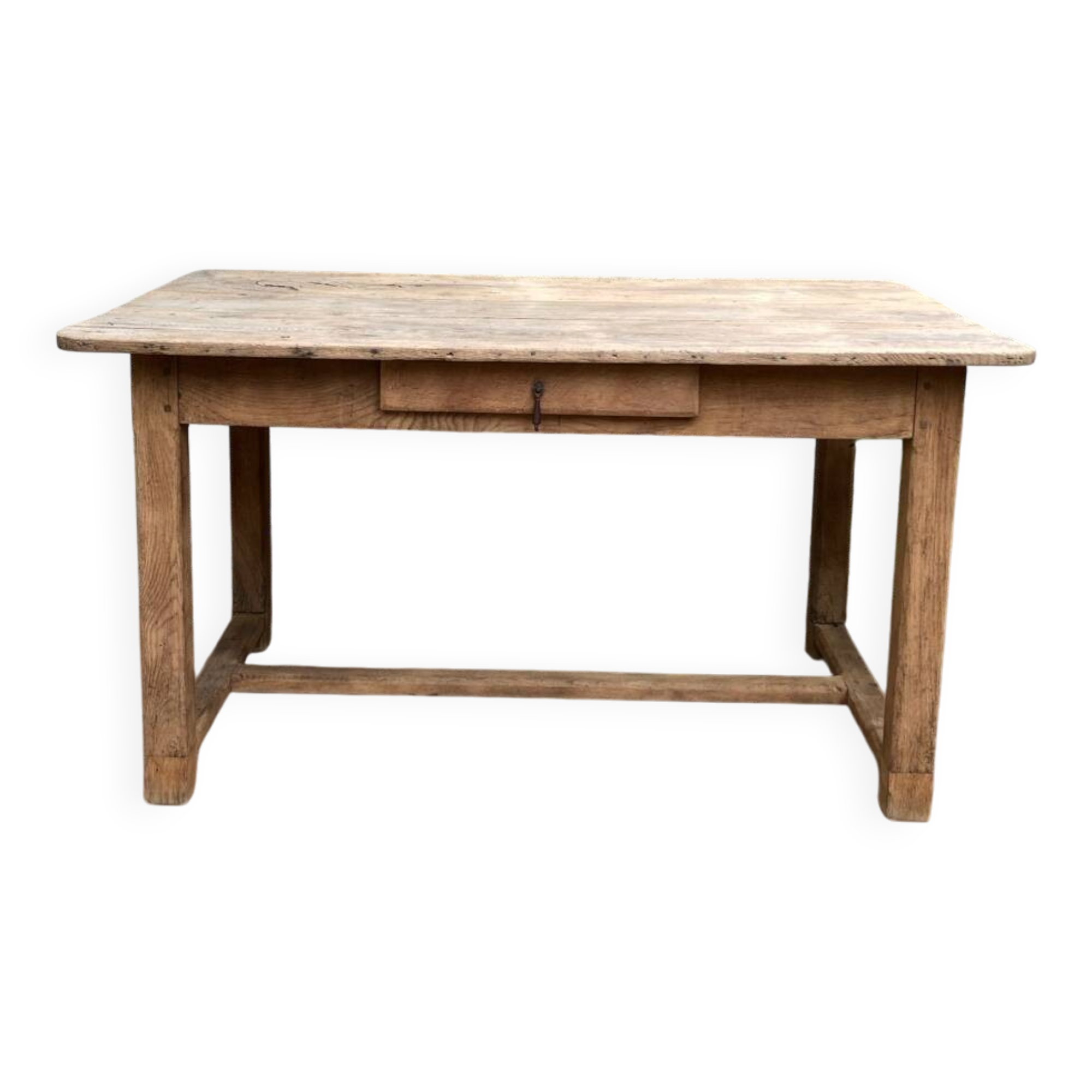 Old farmhouse table made of solid wood