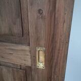 Meuble de métier en sapin 4 portes coulissantes