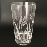 Set de 4 verres droits gravés H14cm