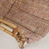 Fauteuil en rotin ancien, vintage