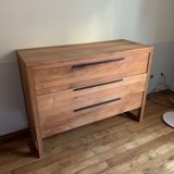 Commode Ethnicraft en teck 3 tiroirs