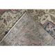 1970s vintage Persian handmade wool cotton pink oversized area rug  223x313