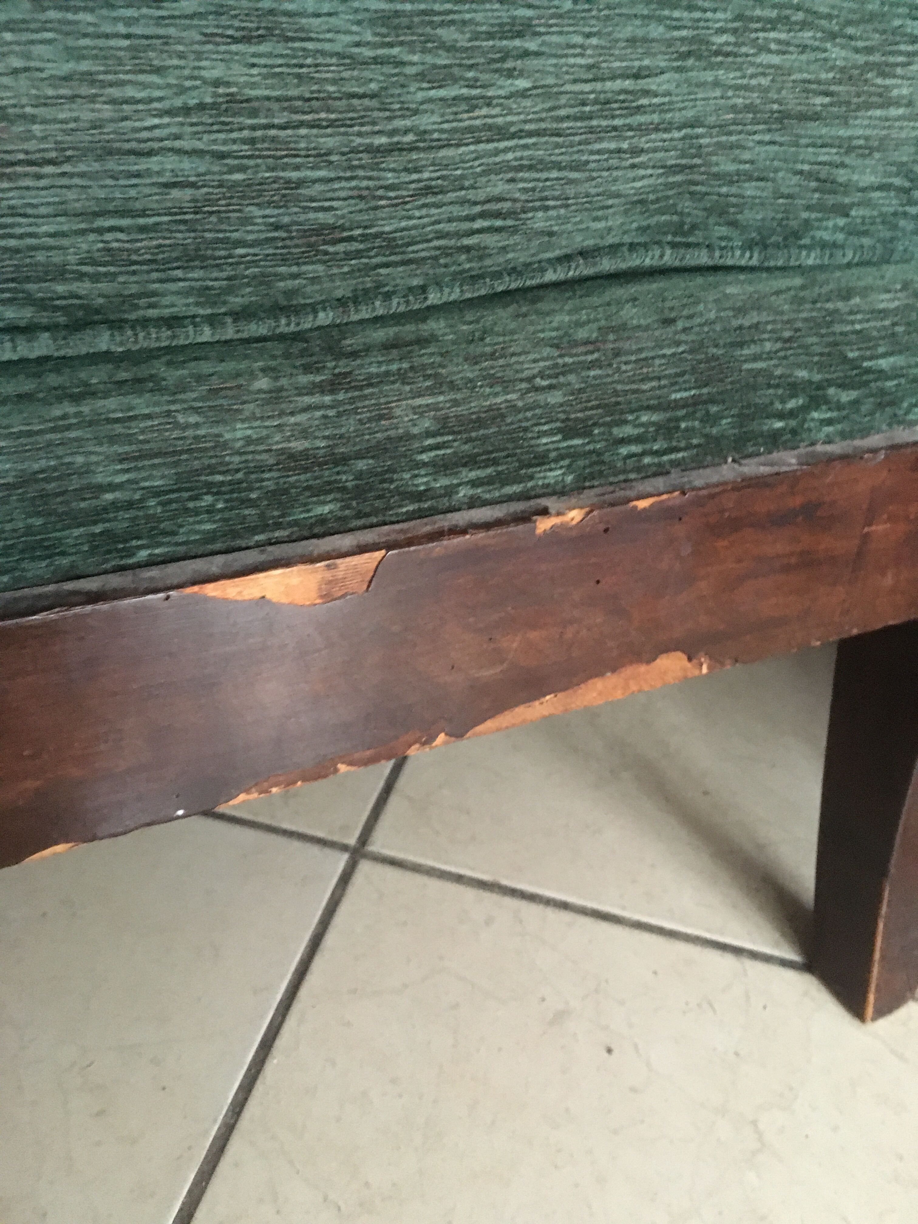 Old bergère armchair