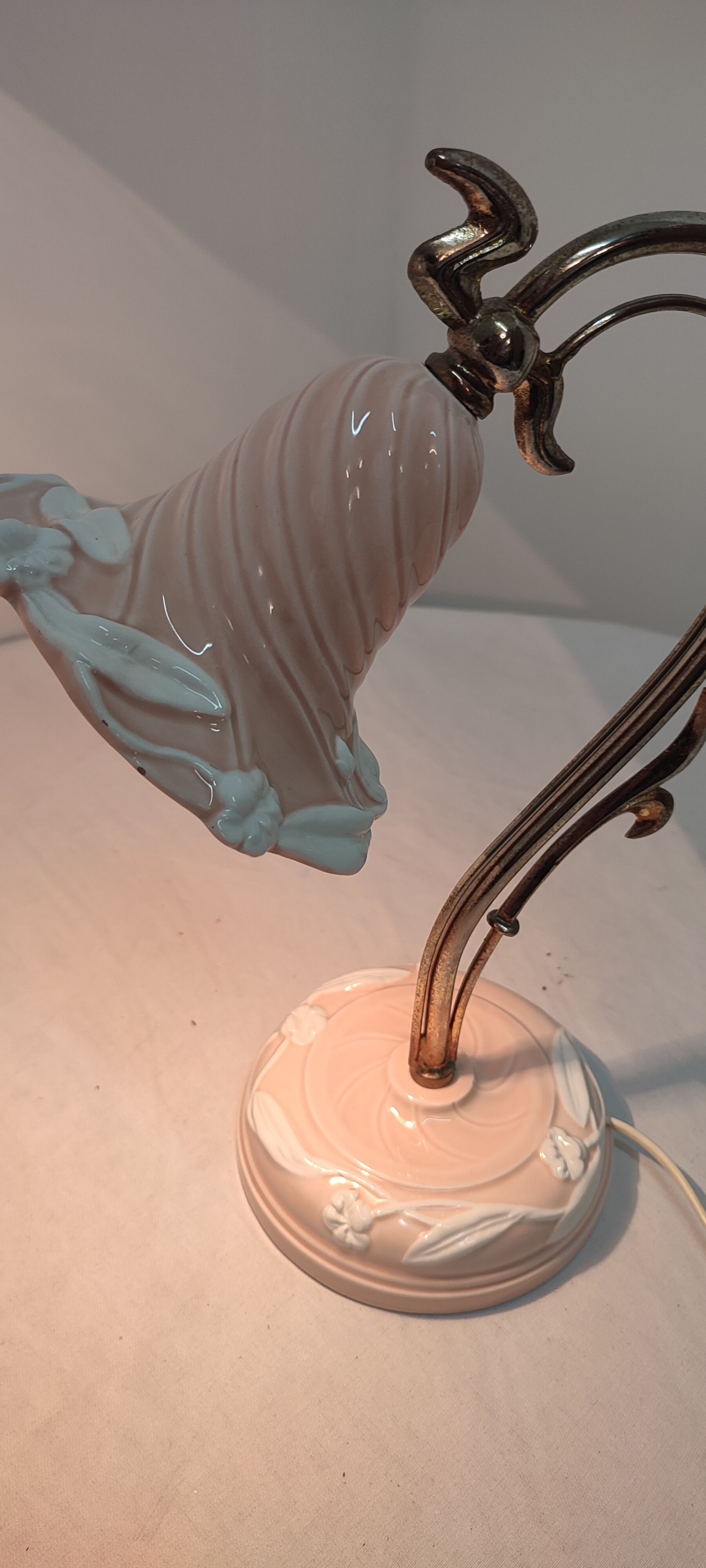 Ceramic desk lamp. Spain, 1980s