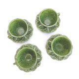 Coffee service ceramic cabbage leaf
