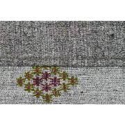 1970s Vintage Turkish Oushak Handmade Wool Cotton Gray Area Rug 200x316